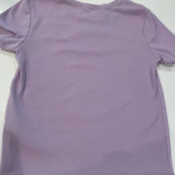 H&M youth purple “kindness” short sleeve shirt - Picture 3 of 5